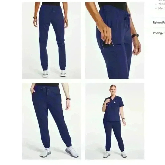 BRAND NEW WITH TAGS Jaanuu Women's Essential 5-Pocket Jogger NAVY - REGULAR FIT - Picture 3 of 6